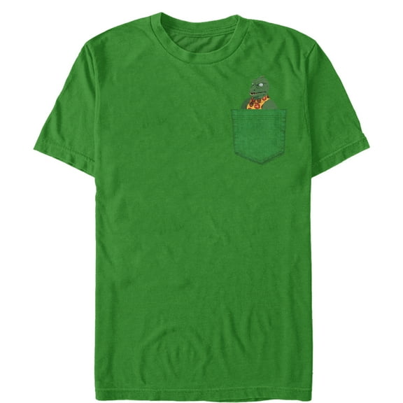 Men's Star Trek Gorn Hiding Pocket Print  Graphic Tee Kelly Green 2X Large