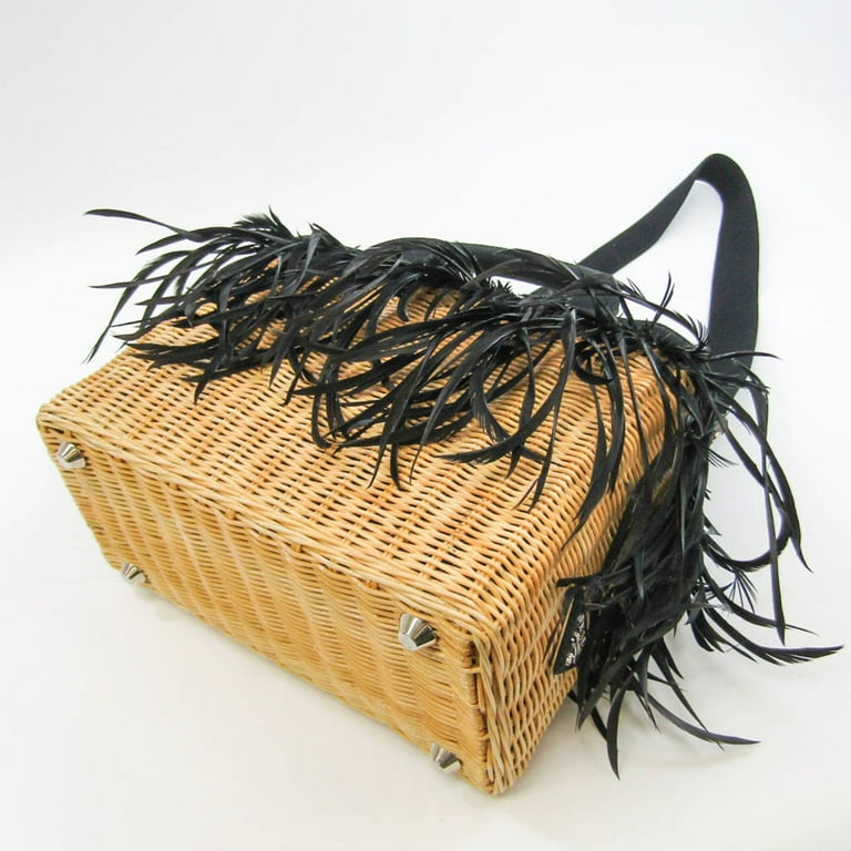 Prada bamboo basket bag cheap