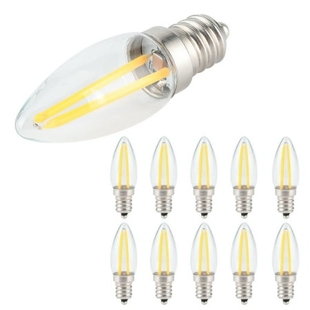 

Zerodis LED Bulbs E12 1.5W Candelabra Bulb Small Practical For Chandelier Cabinet Lamps Wall Light Ceiling Light