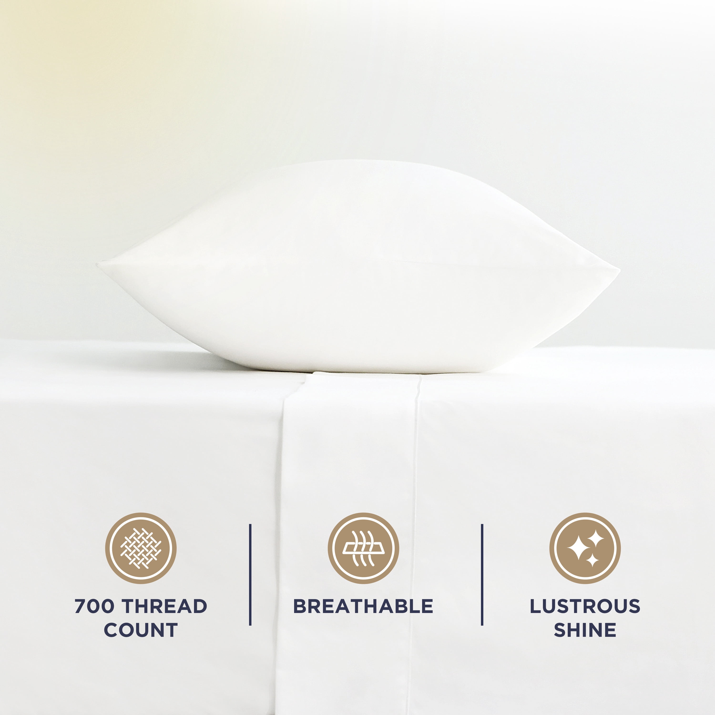 Martex 4-Piece Queen Sheet Set | 100% Supima Cotton 700TC Sateen | White