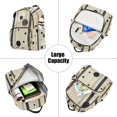 thumbnail image 5 of FORMRS Mini Backpack Purse for Women Quilted Travel Daypack Casual Shoulder Bag, Stripes Pattern, 5 of 7
