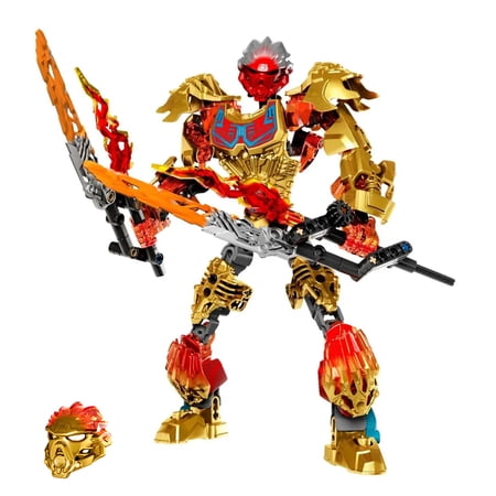 New Bionicle Creature Master of the Golden Mask Building Blocks Fire Uniter Tahu Combined Robot Mech Bricks Toys For Boys Gifts
