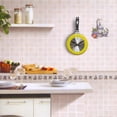thumbnail image 3 of Reloj de pared Zulema sartén decoración hogar dormitorio cocina café amarillo, 3 of 8