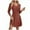 Wine, variant on Enjoytime Womens Dresses Winter Solid Color V-Neck Long Sleeve Midi Dress Casual A Line Elegant Fall Dresses for Women 2025 Dark Gray M