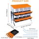 thumbnail image 5 of 8 - hole metal chicken nesting boxes con legs, 2 mounting options para egg laying, roll - away egg feature, grande holes para ventilation, y easy to clean, 5 of 5