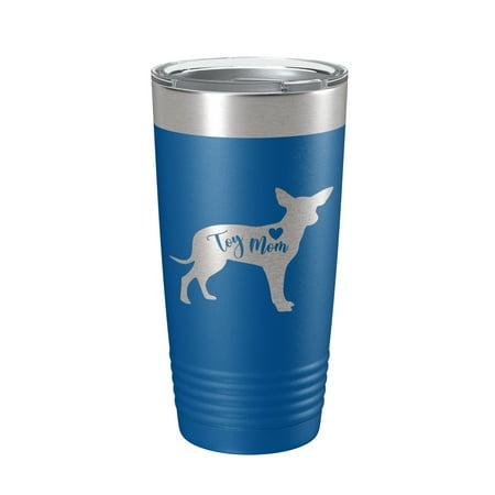 

Toy Mom Tumbler Dog Travel Mug Gift Insulated Laser Engraved Coffee Cup 20 oz Royal Blue