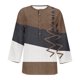 thumbnail image 4 of Fiudx Ofertas y Liquidaciones Camiseta Holgada de Manga 3/4 con Botones Estampados para Mujer, 4 of 4