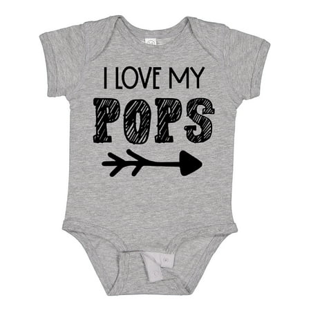 

Inktastic I Love My Pops with Arrow Gift Baby Boy or Baby Girl Bodysuit