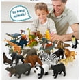 thumbnail image 7 of MIKNEKE Small Dinosaur Figurines Learning & Education Toys, Plastic Realistic Dinosaur Animal Figures Games Toys, Preschool Learning Activities Matching Game Science Toys (Dinosaur), 7 of 7