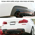 thumbnail image 4 of Fin Spoiler Wing Splitter, 3 Pcs Chassis Deflector Universal Black Rear Lip Black Air Deflector Lip Diffuser Replacement For  31.50 X 5.91 In, 4 of 8
