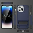 thumbnail image 6 of DeCase Military-Grade for iPhone 15 Pro Max Case - Heavy-Duty Drop Protection, Slim Hard Back Cover with Invisible Kickstand Rugged Shockproof Cover Case, Navy Blue, 6 of 7