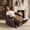 Dark Brown, variant on MCombo Large Power Lift Recliner Chair with Massage and Heat for Big and Tall Elderly , Faux Leather, Black