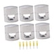 thumbnail image 3 of 6 ganchos de techo modernos para colgar lámparas, soportes para cables, resistentes para el hogar. Plata, 3 of 9