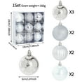 thumbnail image 2 of Metallic Plated Holiday Hangs Set with Nine Unique Shaped Festive Decorations for Seasonal Party and Home Celebration, 2 of 5