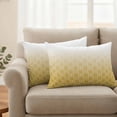 thumbnail image 2 of Outdoor Pillow Covers Yellow Gradient Geometric Waterproof Pillow Cases 20x12 Set of 2, Modern Minimalist Style Throw Pillow Cover Pillowcase for Patio Balcony Couch Garden, 2 of 9