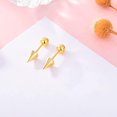 thumbnail image 5 of Minimalist Spike Stud Earrings for Women Men Stainless Steel Cool Tiny Cartilage Helix Tragus 16g Screw Back Piercing Studs Hypoallergenic Sensitive Ears Birthday Jewelry Gifts Bff, 5 of 11