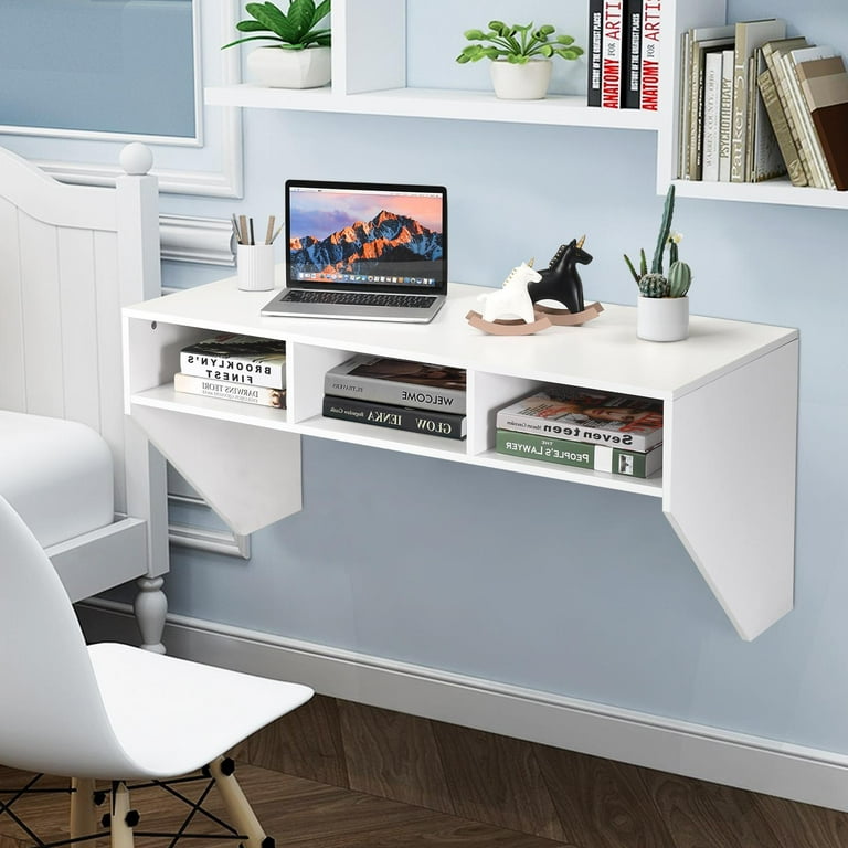 Wall mounted desk hutch outlet