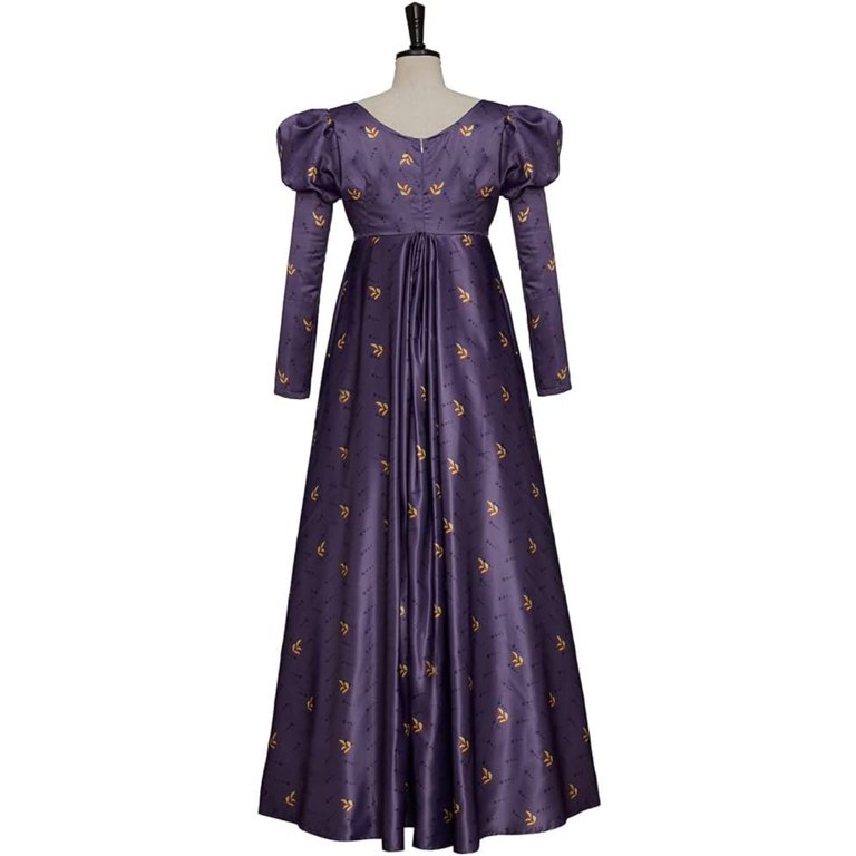 purple regency dress Regency Dress 18th Century Outfit Ball Gown Jane Austen Josphine Bonaparte Empire Waist Lavender Purple Lilac Historical Fashion