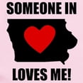 thumbnail image 2 of CafePress - Someone In Iowa Loves Me Body Suit - Baby Light Bodysuit, Size Newborn - 24 Months, 2 of 4
