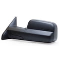 thumbnail image 2 of 60182C - Fit System Driver Side Towing Mirror for Dodge Pick-Up 1500 09-12, 2500 10-12, 3500 10-11, RAM Pick-Up 1500, 2500 11-12, 3500 2011, towing, flip-out-head, text. blk, dual lens, fold, Manual, 2 of 2