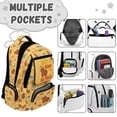 thumbnail image 5 of KUIFORTI Brown Capybara School Bag for Kids 17 Inch Durable Bookbag Girls Water Resistant Backpack with Side Pockets Suitable for Elementary Primary Middle School, 5 of 7