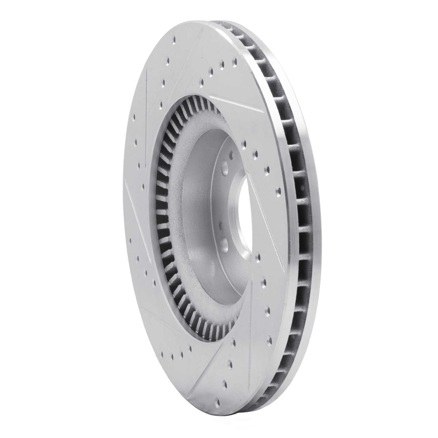 Dynamic Friction Company 631-03030R DFC Brake Rotor - Drilled And Slotted - Silver