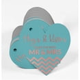 thumbnail image 3 of Inkdotpot Hugs & Kisses From The Wedding Bottle Tag Real Rose Gold Foil Favor Hang Tag 100 Pack, 3 of 6