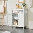 thumbnail image 2 of Yaheetech Bathroom Storage Cabinet w/Adjustable Shelf Multifunctional Organizer Free Standing Rack Stand, White, 2 of 7