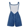 thumbnail image 7 of GILIGEGE Womens Rompers Jumpsuits Summer Vacation Beach Outfits 2025 Shorts Overalls Jumpers Loose Casual Soft Fashion Clothes Solid Color Shorts Summer Sleeveless Shortall Vacation Jumpsuits, 7 of 7