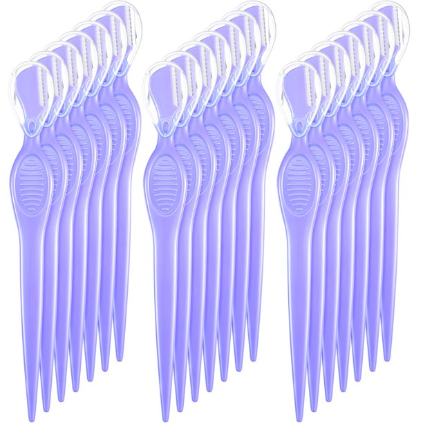 Mudder 21 maquinillas de afeitar faciales para mujeres y hombres, maquinillas de afeitar para cejas, maquinillas de afeitar faciales, recortadoras faciales multiusos con cubierta de precisión para muj