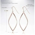 thumbnail image 4 of Pendientes de aro de plata de ley con infinito de oro para mujer 1 par de oro rosa Jormftte HMJM277-1, 4 of 4