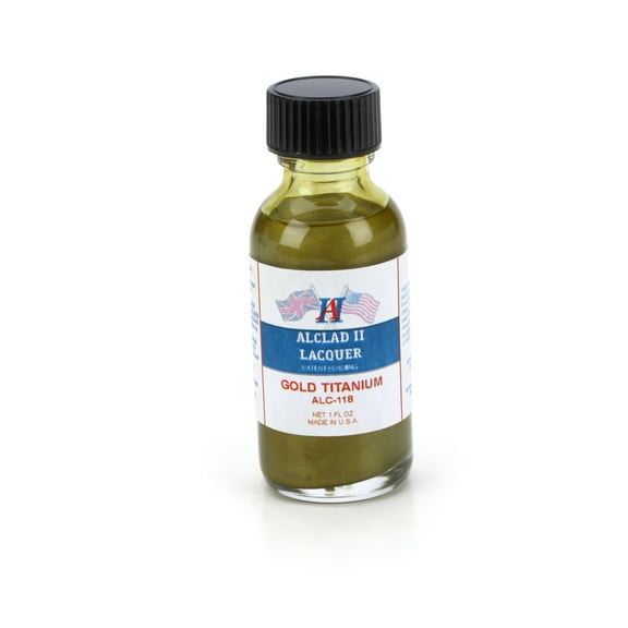 Alclad II Lacquers Gold Titanium 1 oz. ALC118 Lacquer Primers & Paints