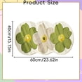 thumbnail image 3 of 1 Pc Cute Flower Bath Mat Flower Pattern Non-Slip Washable Rugs Floor Mat Bathroom Rug Non Slip Washable High Absorbent Easy to Clean for Bathroom, Living Room, 23.62x15.75 Inch, Green, 3 of 5