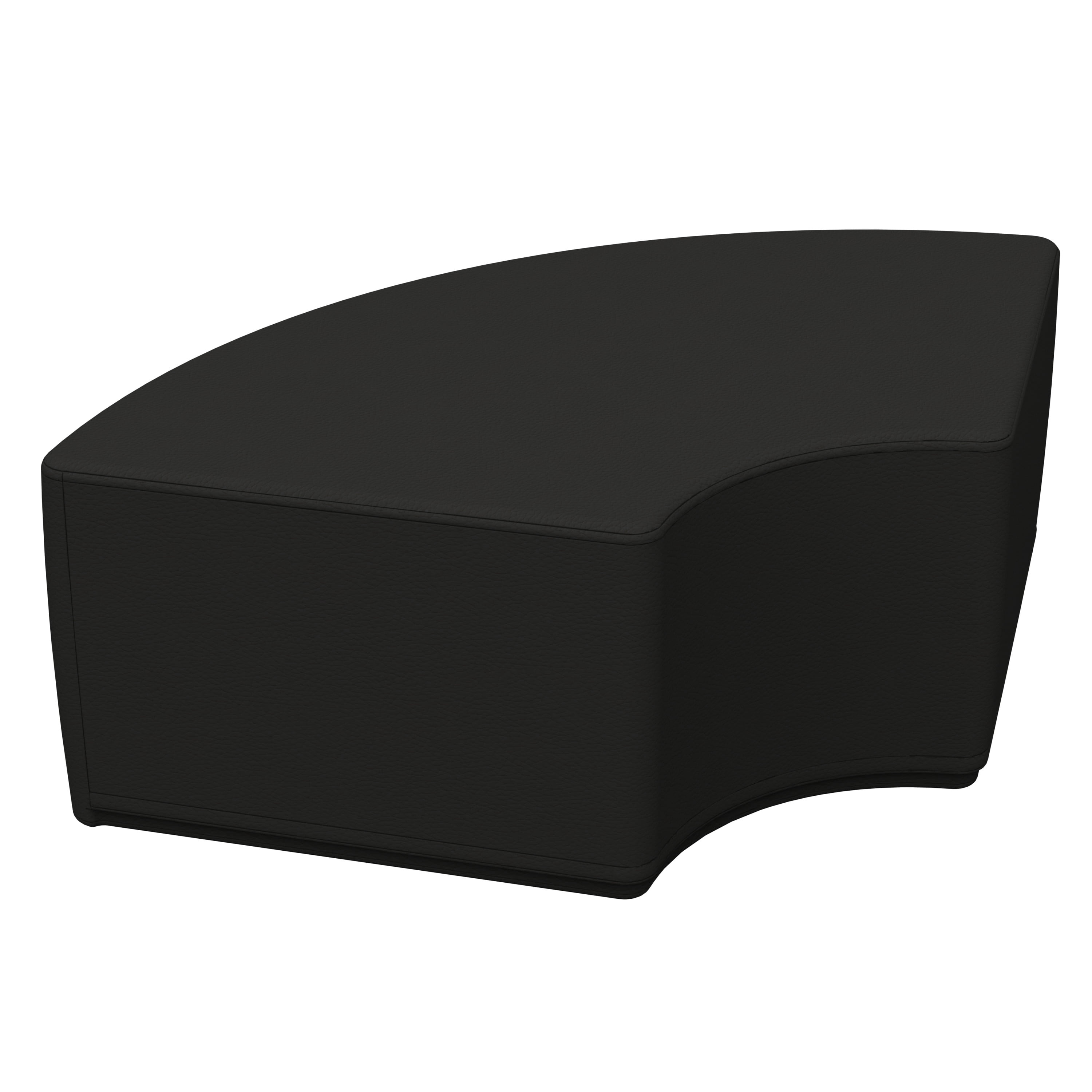 SoftZone® Quarter Circle Ottoman Junior - Black - Walmart.com