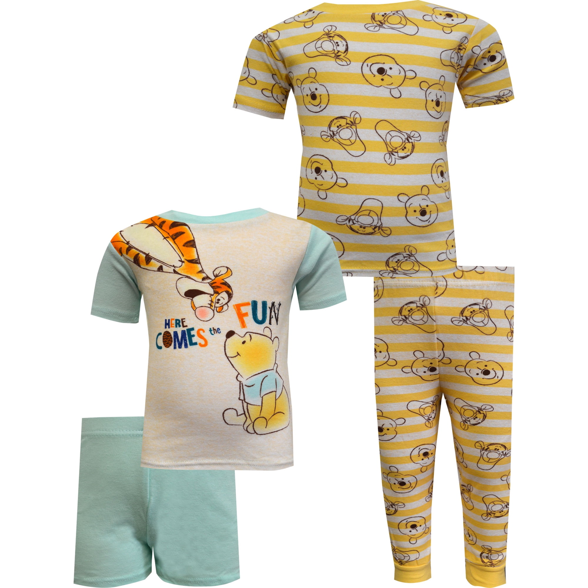 American Marketing Enterprises INC Boys Winnie the Pooh and Tigger Cotton 4 Piece Infant Pajamas 18 mo Walmart