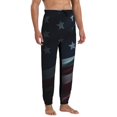 Balery American Flag Waving Print Pattern Joggers for Men Athletic