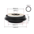 thumbnail image 4 of de adaptador de cubo de volante de repuesto 86-93 para 94-05 base de conector de adaptador de cubo corto DYNWAVEMX Adaptador de volante, 4 of 8