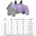 thumbnail image 2 of Full Coverage 4-Legged Dog Raincoat Waterproof All-Weather Pet Jumpsuit with Detachable Hood Anti- Dog Outfit Set for Small Medium Dogs Corgi Outdoor Walking(L), 2 of 8