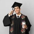 thumbnail image 5 of Fotbe Red Mushrooms Printed Class of 2024 Graduation Stole, 5 of 7