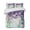 Purple, Teal, White, variant on Quilts Full Size Bedding Set, Purple Teal Lightweight Quilted Comforter, Modern Art Elegant Soft Reversible Bedspread Coverlet with Pillow Covers for All Season, 78" x 90"