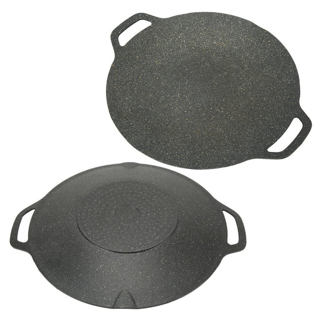 Parrilla Coreana Parrilla Antiadherente con Revestimiento de 6 Capas Parrilla Redonda de Aluminio Fundido Parrilla para Panqueques para Estufa de Inducción Estufa Horno ANGGREK Otros