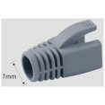 thumbnail image 4 of RJ45 Cat7 Caps Cat6A Network Ethernet Cable Connector 7 Plug Protective R Boots Sheath Color OD 7mm (Light Gray), 4 of 5