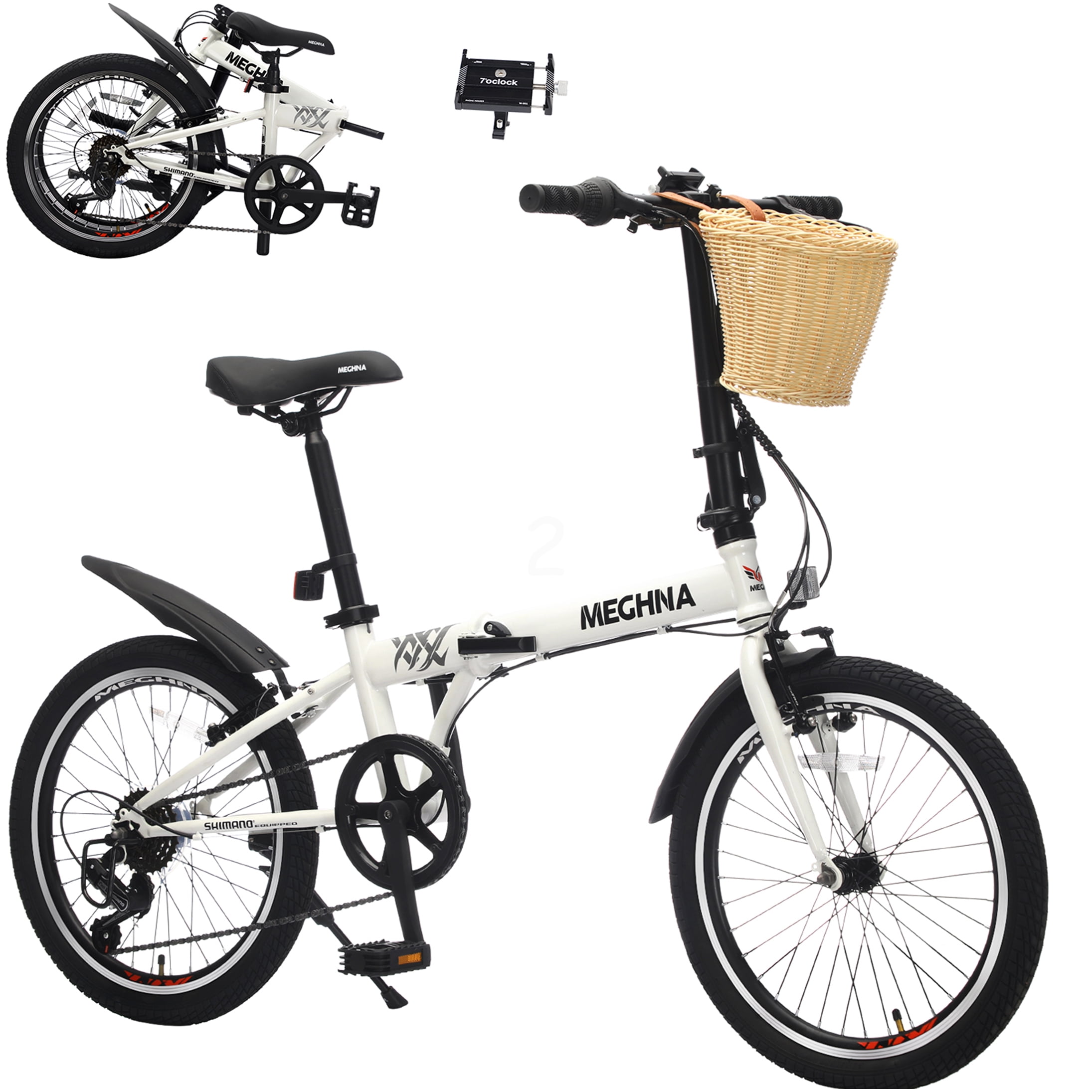 ZiZZO Adjustable handlebar Heavy Duty Folding Bike, Black