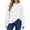 White, variant on Horkkom Sweatshirt for Women Casual Loose Pullover Tops Oversized Crew Neck Soft Fall Sweatshirt with Pocket M