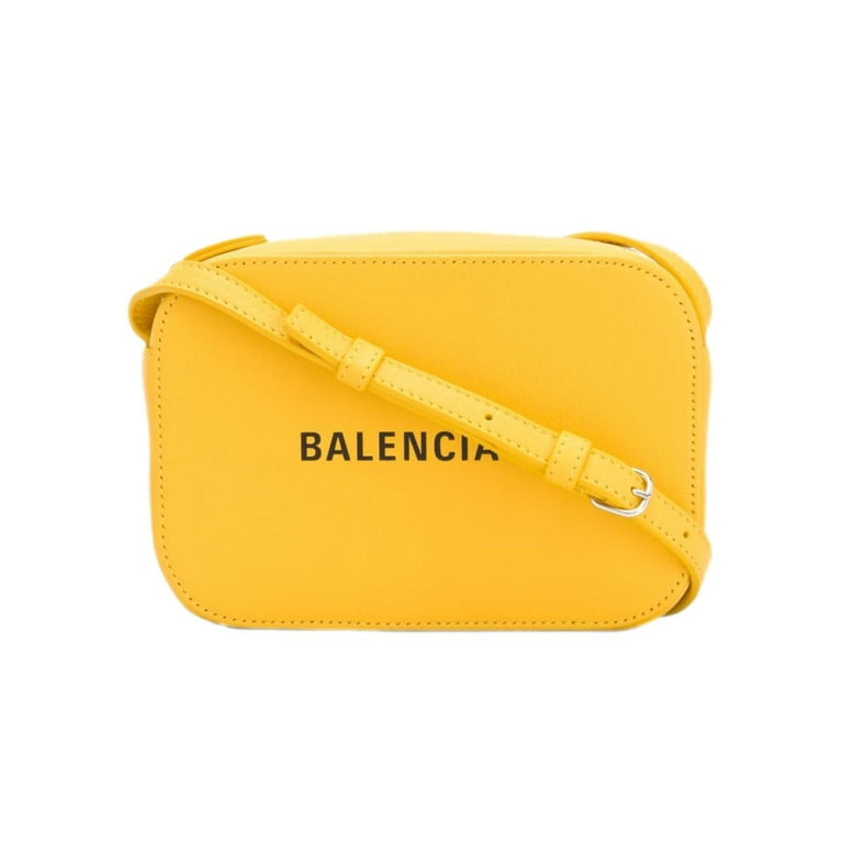 Balenciaga Leather Everyday Camera Bag XS Shoulder 552372 Yellow
