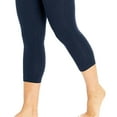 thumbnail image 3 of Marika Women's Brooke High Rise Tummy Control Capri Legging, Midnight Blue, Size Medium, 3 of 3