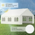 thumbnail image 4 of 20x20FT Outdoor Heavy Duty Wedding Party Tent Carport Portable Garage With Removable Sidewalls,White, 4 of 13