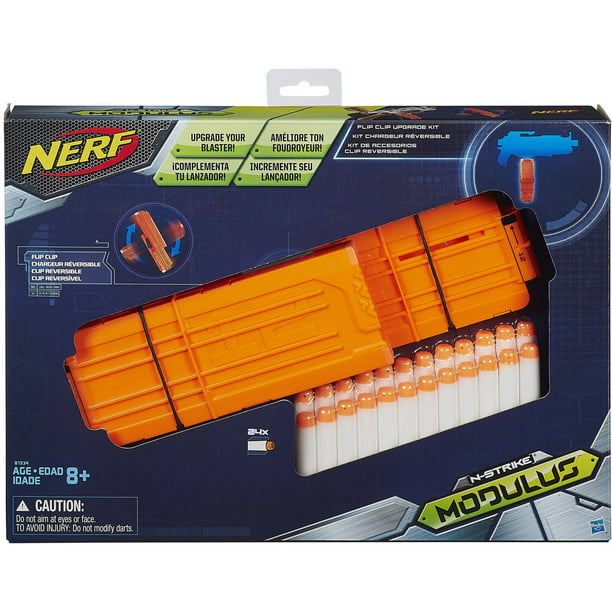 Nerf modulus flip clip upgrade kit + Ecs-10 Blaster - Walmart.com