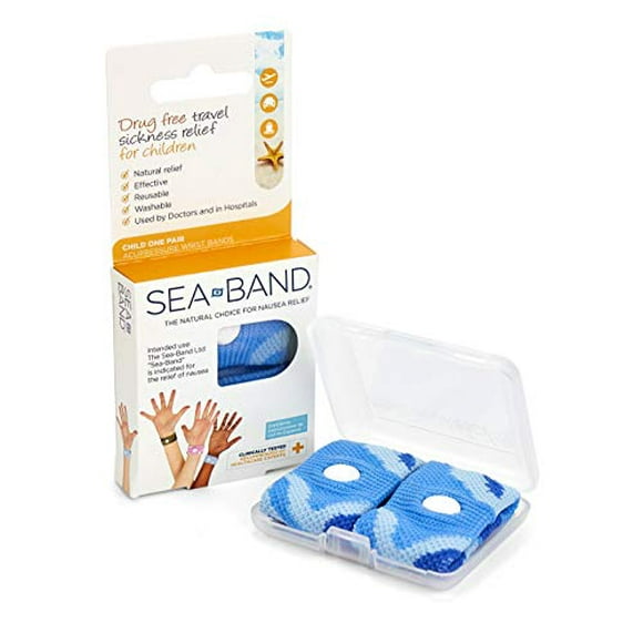 Sea-Band Acupressure Wrist Bands, 1 Child Pair (Blue)
