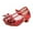 Red, variant on Girls Heels Dress Shoes Mary Jane Wedding Party Sparkle Glitter Princess Shoes for Kids Toddler Little and Big Girl